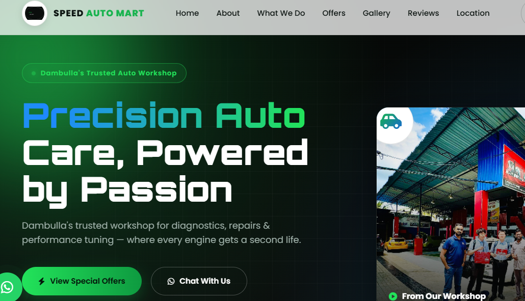 Speed Automart - Sample Website